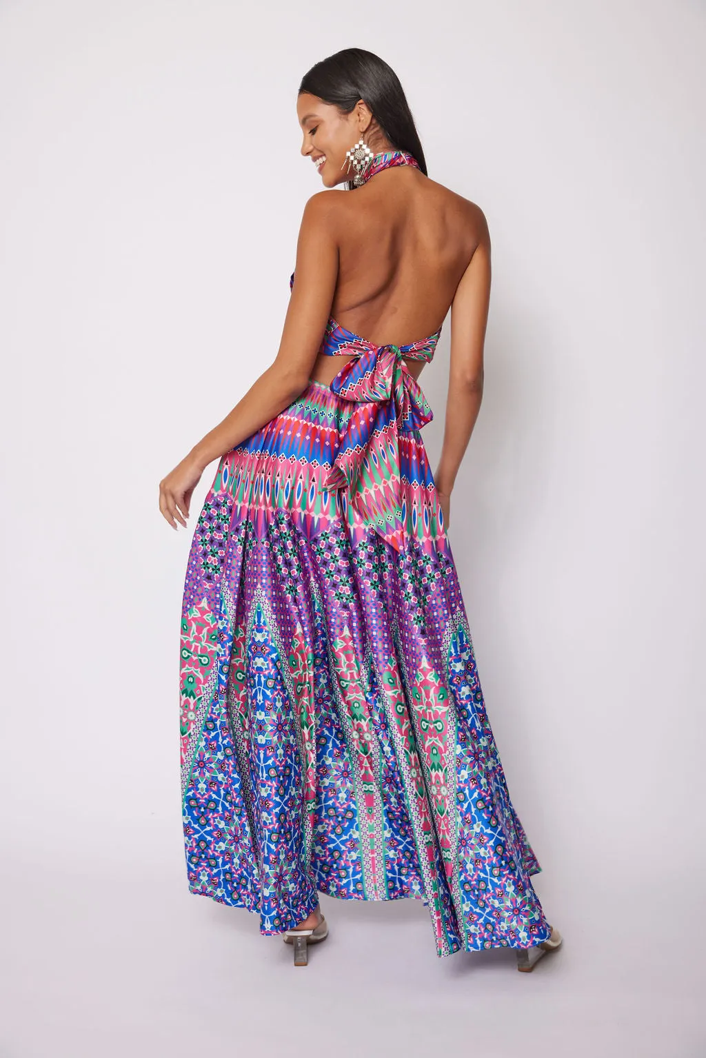 Architectural Print Lehenga Set