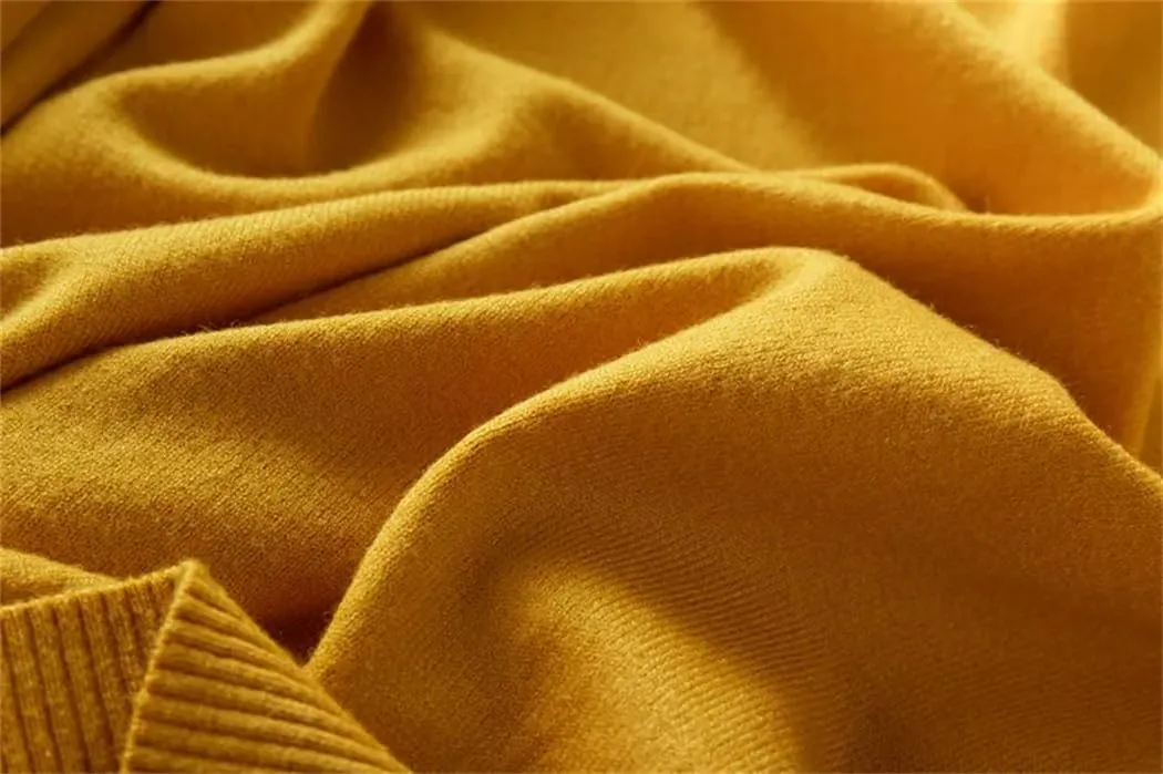 Autumn Winter Women Pullover Solid Thick Knitted Sweater Women's Turtleneck Oversize Sweater