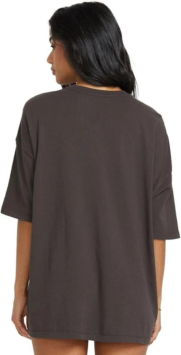 Billabong Women's Logo Oversized Fit Short Sleeve Tee