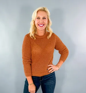 Cosmo Cinnamon Crochet Sweater