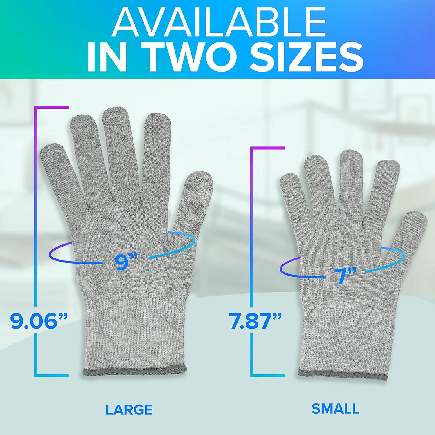DefenderShield EMF Radiation Protection Gloves – Computer & Cell Phone Gloves Touchscreen-Friendly – Comfortable EMF Protection for Cell Phone Use – Large Size, Anti-Odor & Anti-Static Material