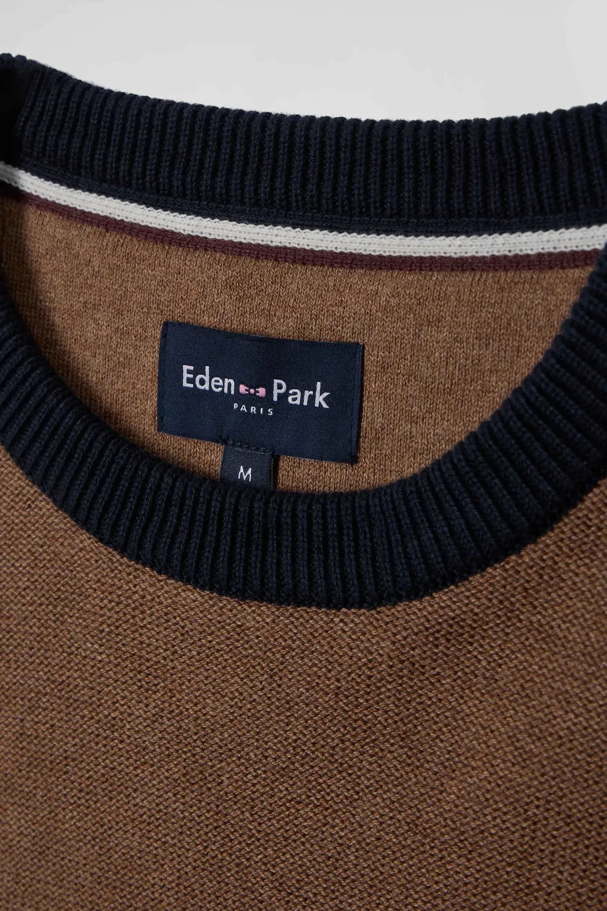 Eden Park Block Stripe Crew Neck Jumper