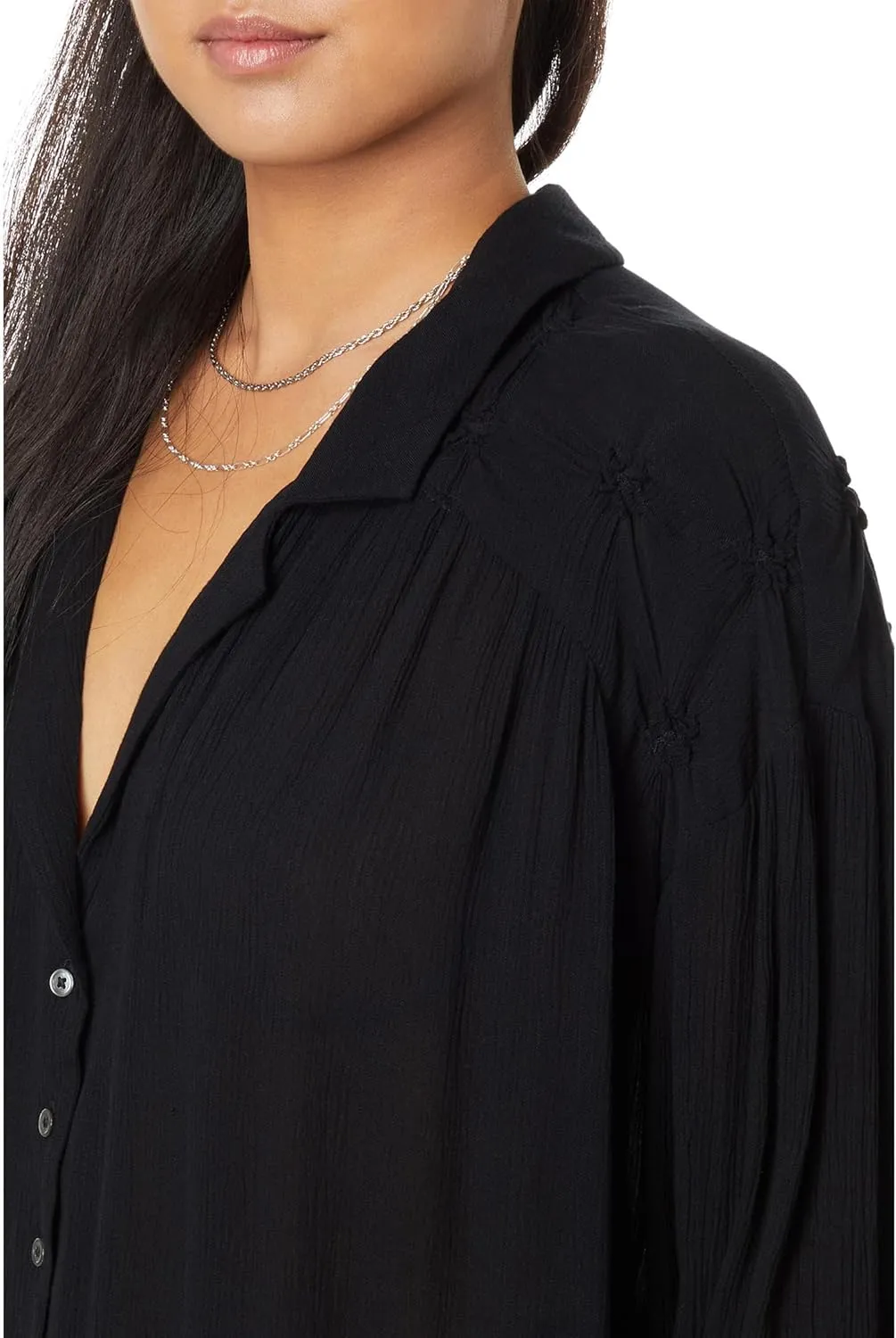 Free People Olivia Smocked Top