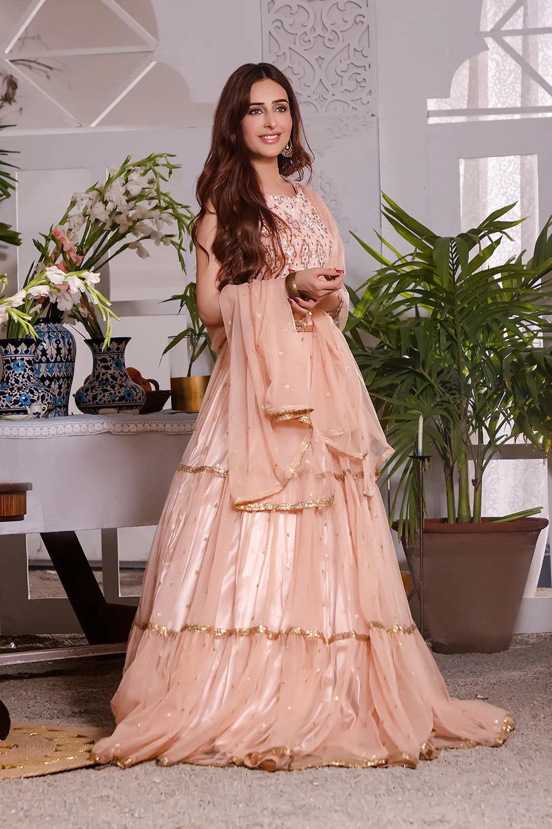 Geometric Textured Sequins Lehenga Choli | Mom & Me | L3111 & L123111