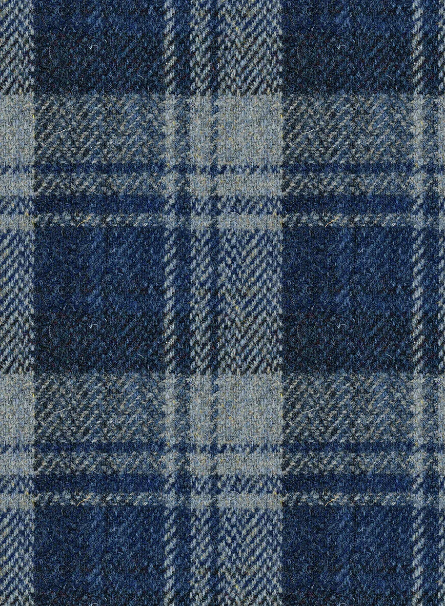 Harris Tweed Blue Tartan Jacket