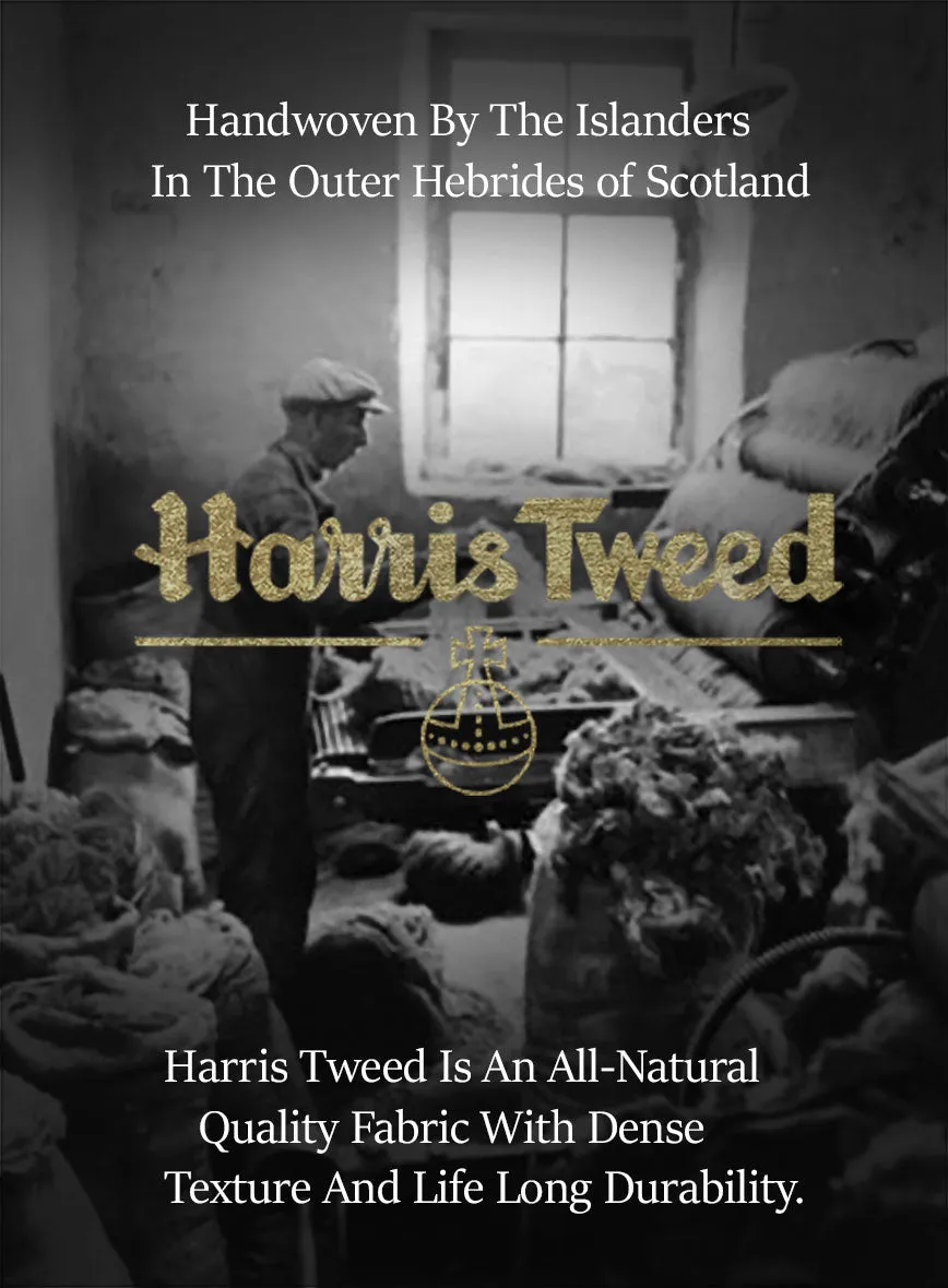 Harris Tweed Blue Tartan Jacket