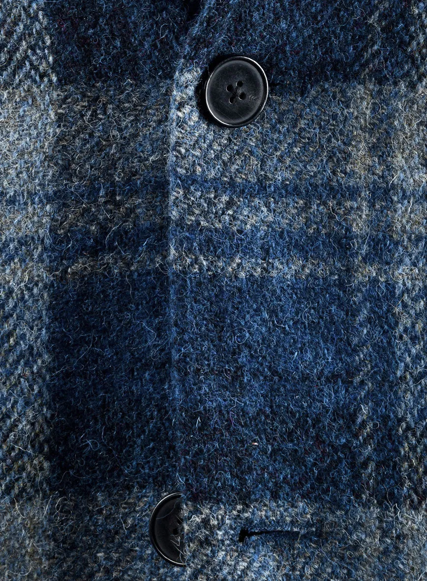 Harris Tweed Blue Tartan Jacket
