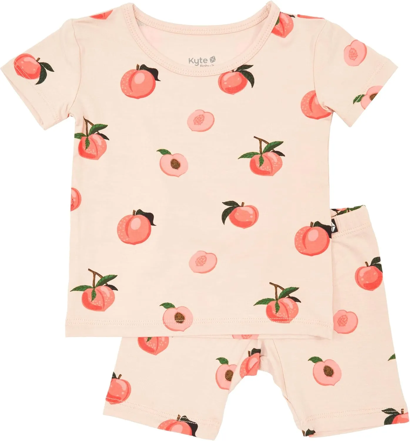KYTE BABY Toddler Short Sleeve Pajama Set - Pjs for Toddlers Made of Soft Rayon Made From Bamboo Material