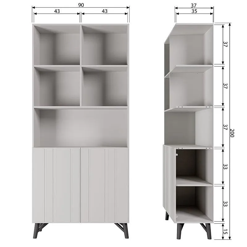 Miller Dust Pine Wood 2 Doors Cabinet