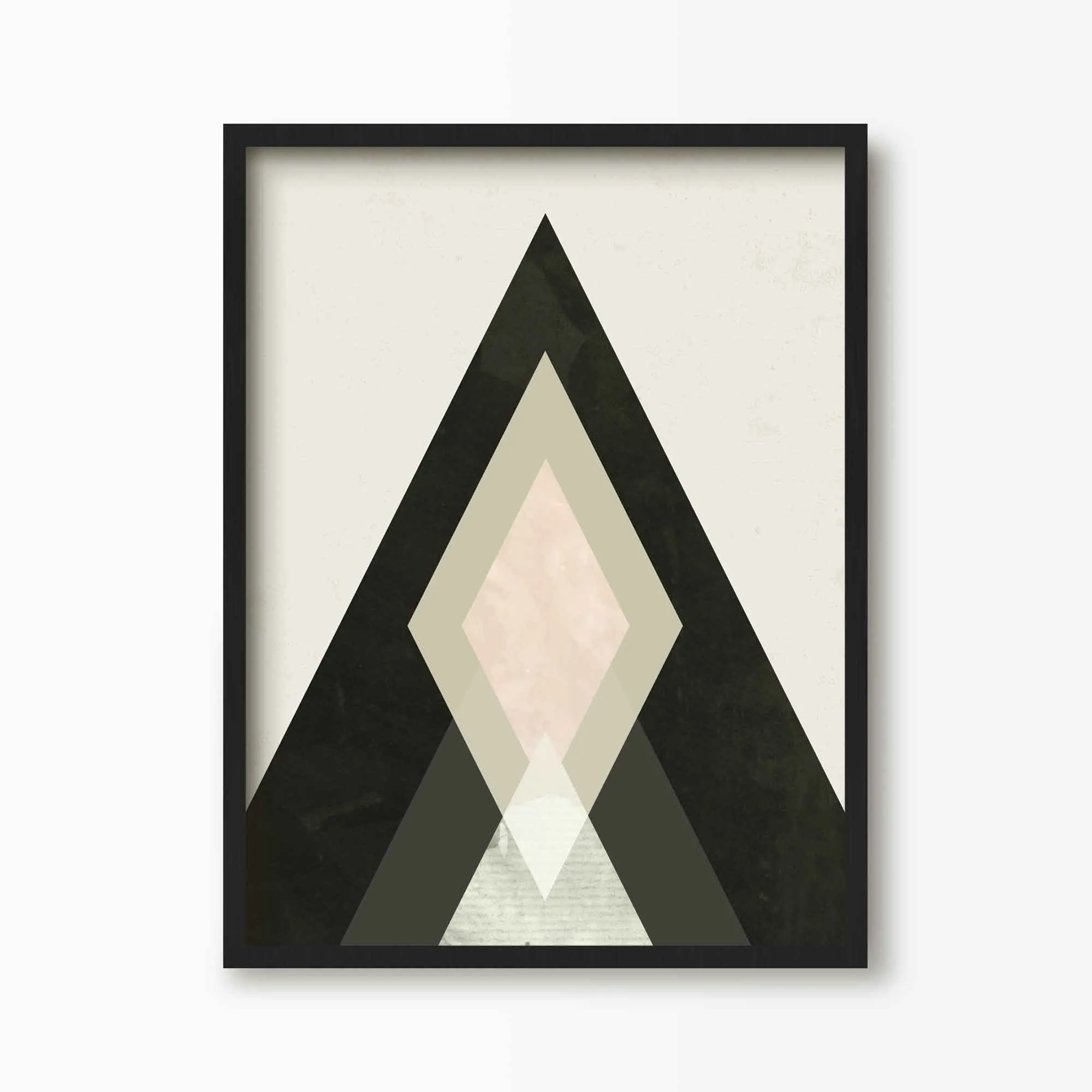 Mountains Beyond Mountains Abstract Art Print