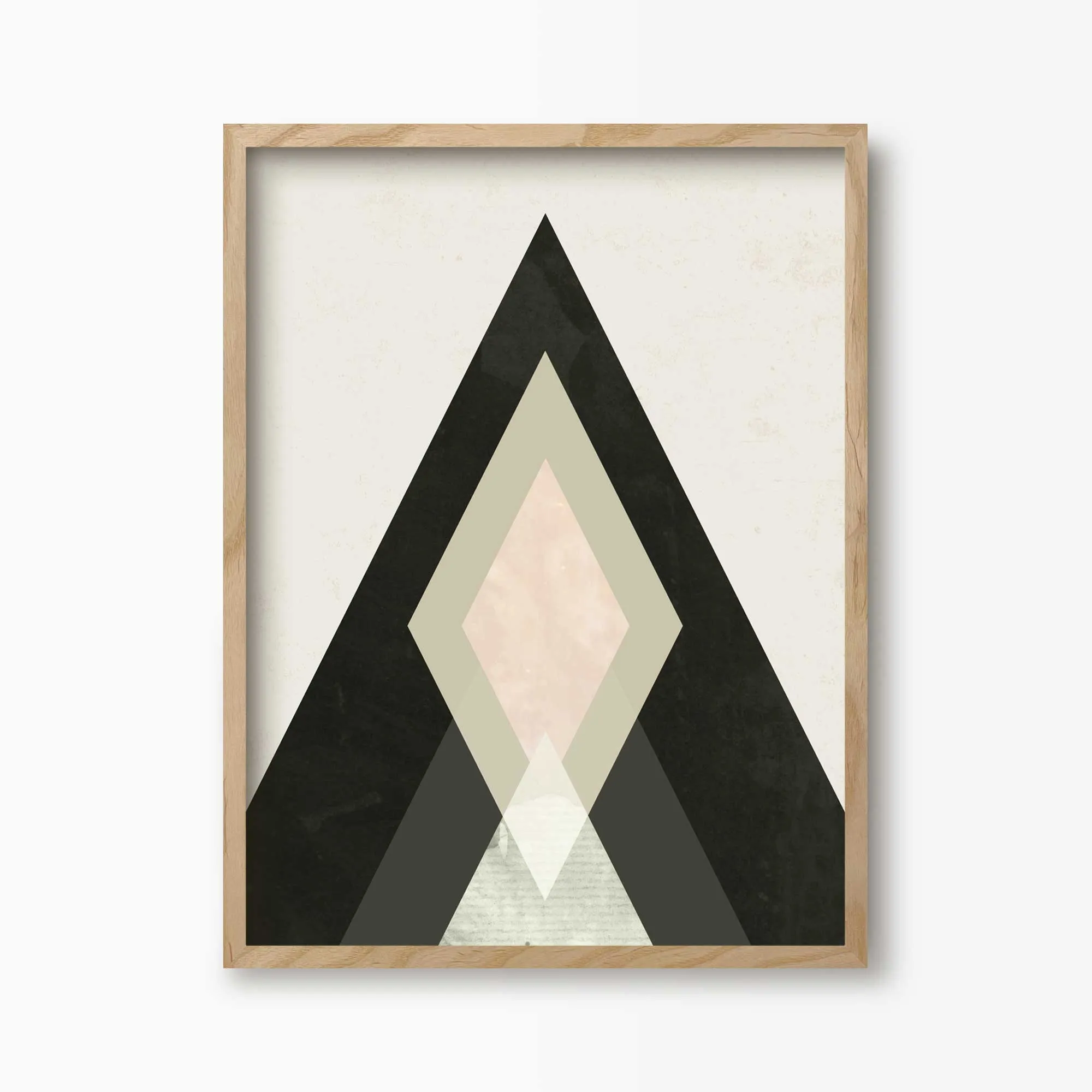 Mountains Beyond Mountains Abstract Art Print