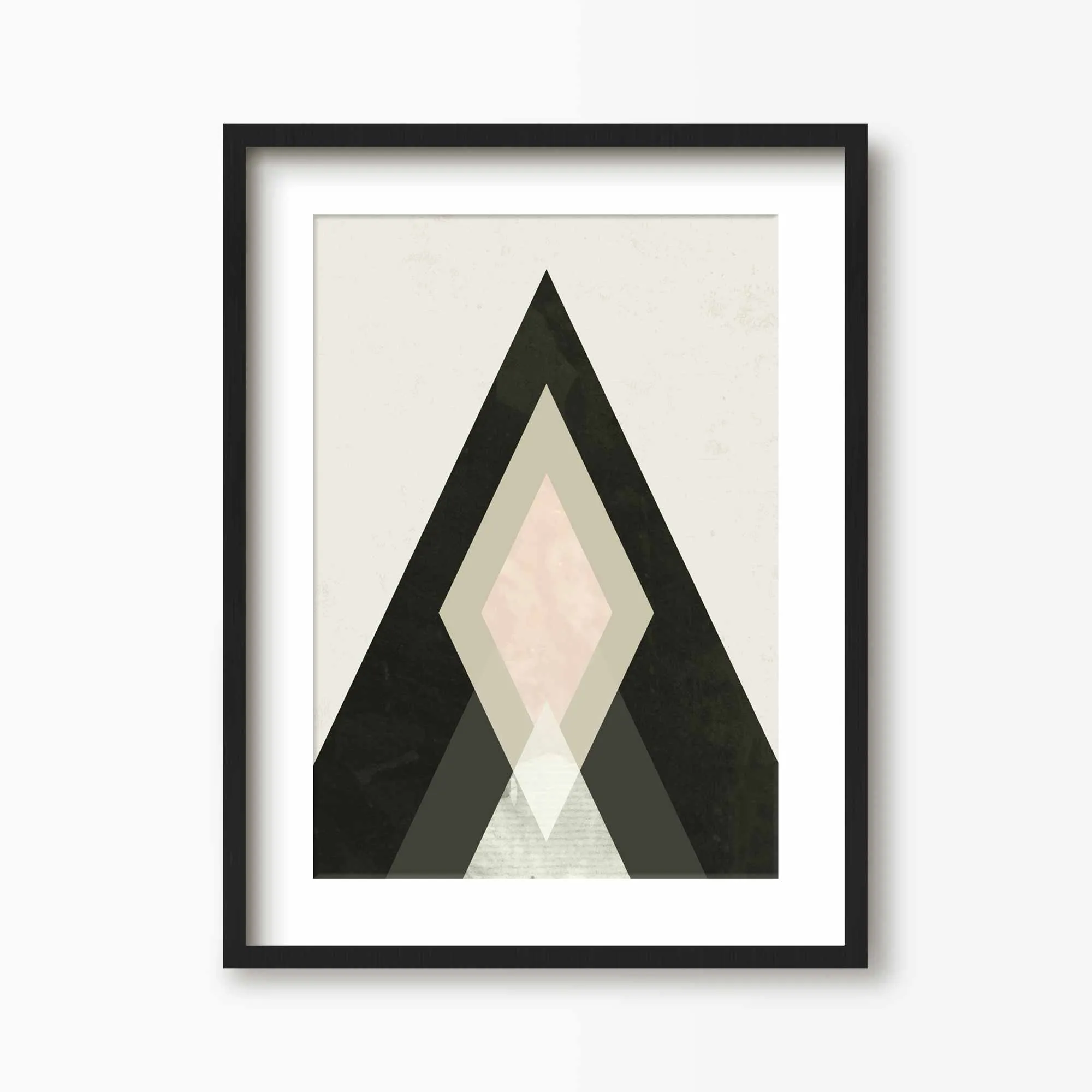 Mountains Beyond Mountains Abstract Art Print