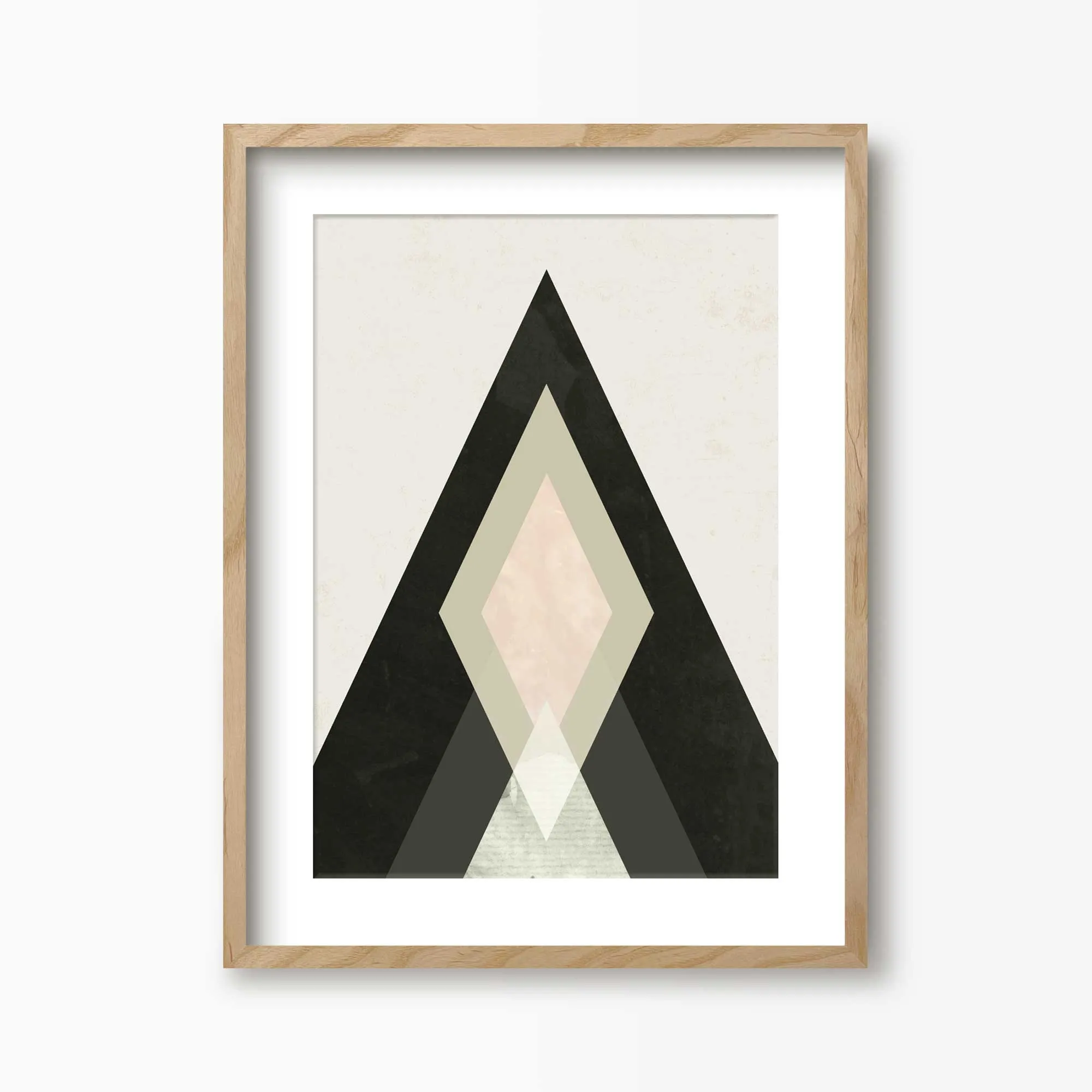 Mountains Beyond Mountains Abstract Art Print