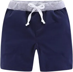 Mud Kingdom Classic Shorts for Boys Thin Jersey Material Cotton Drawstring Casual Summer Lightweight