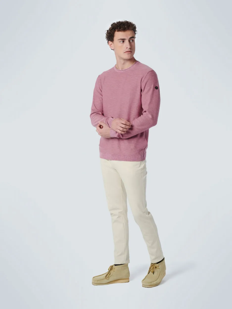 Pullover Crewneck Garment Dyed   Stone Washed | Mauve