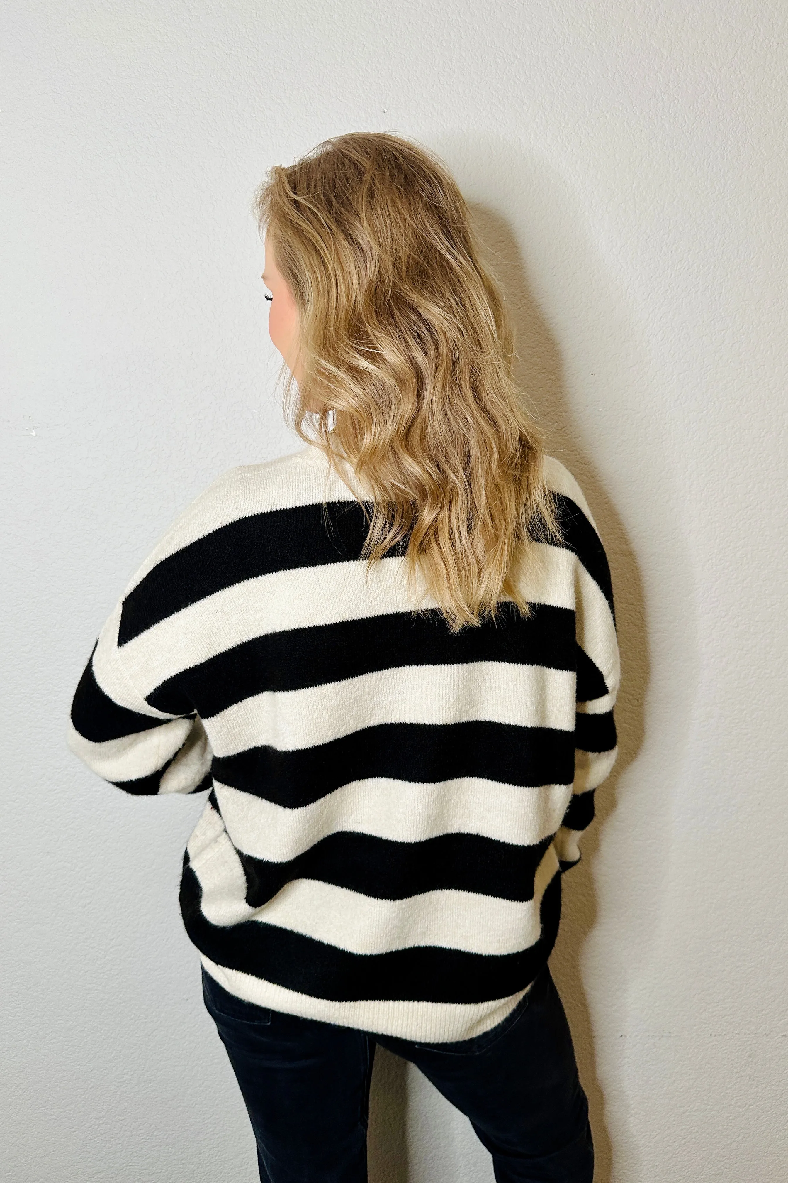 Shellie Striped Knitted Crew
