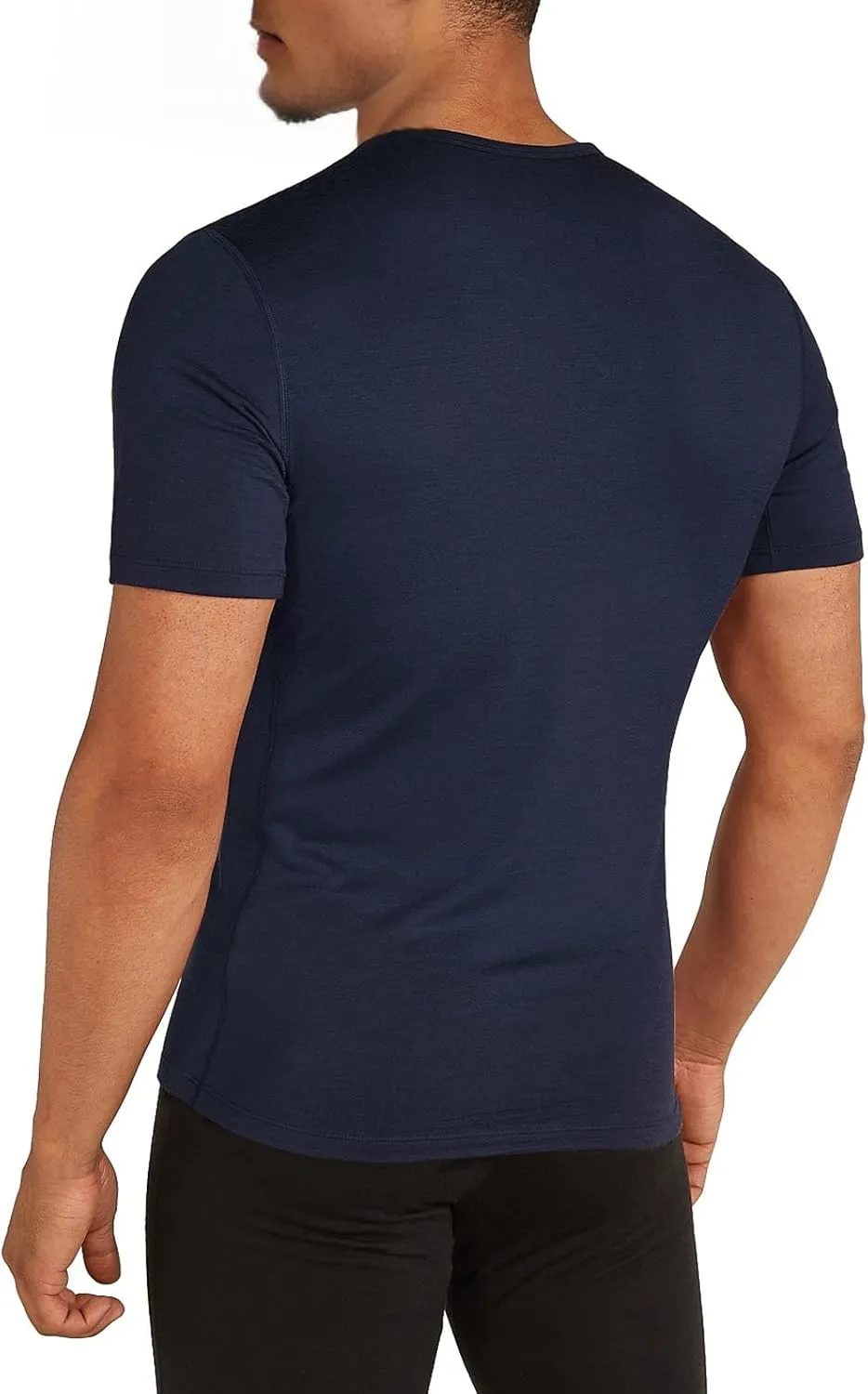 SIORO 100% Merino Wool T-Shirt for Men Short Sleeve Base Layers Odor Resistance Crew Neck Undershirt for Outdoor Hiking S-XXL