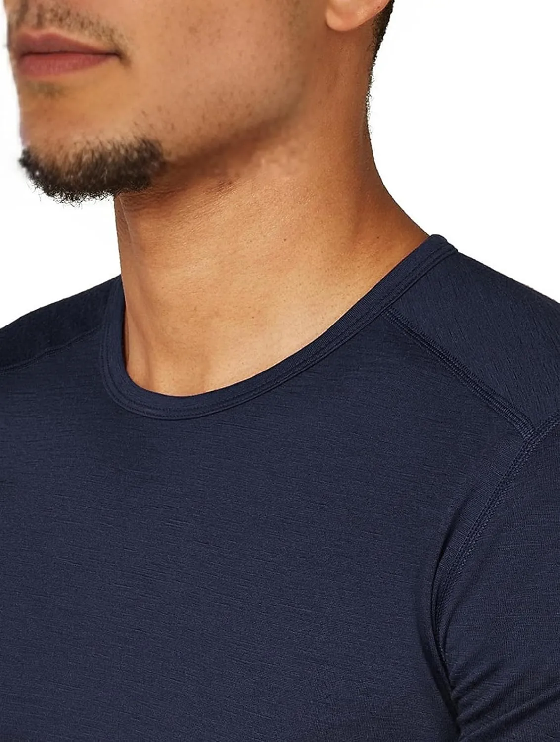SIORO 100% Merino Wool T-Shirt for Men Short Sleeve Base Layers Odor Resistance Crew Neck Undershirt for Outdoor Hiking S-XXL