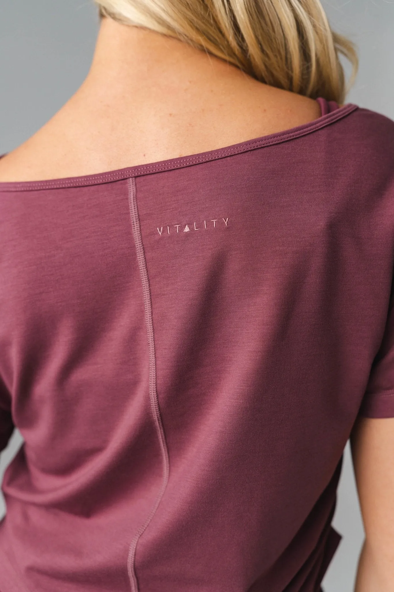 Vitality Versa Slouch Tee - Mauve