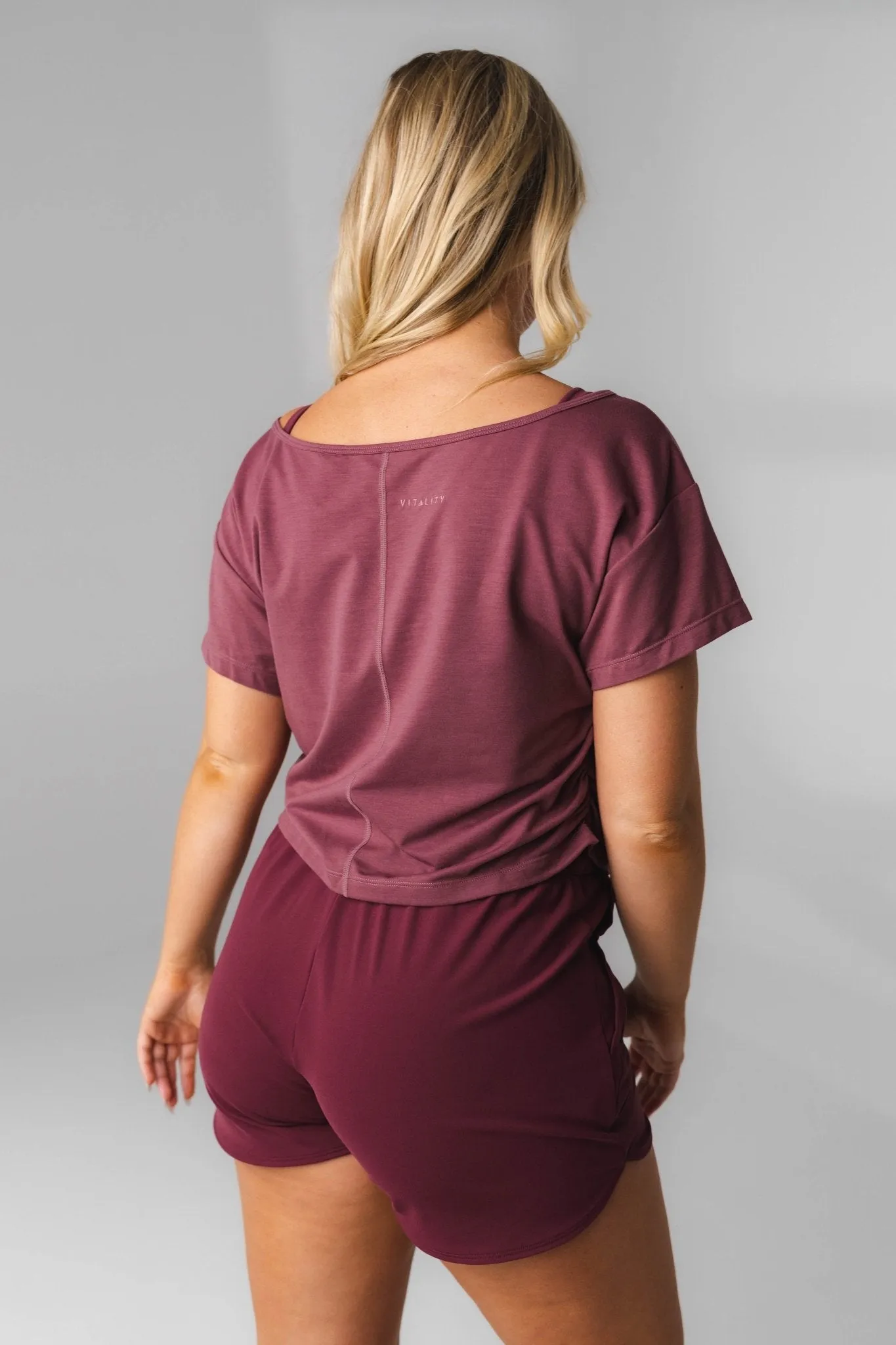 Vitality Versa Slouch Tee - Mauve