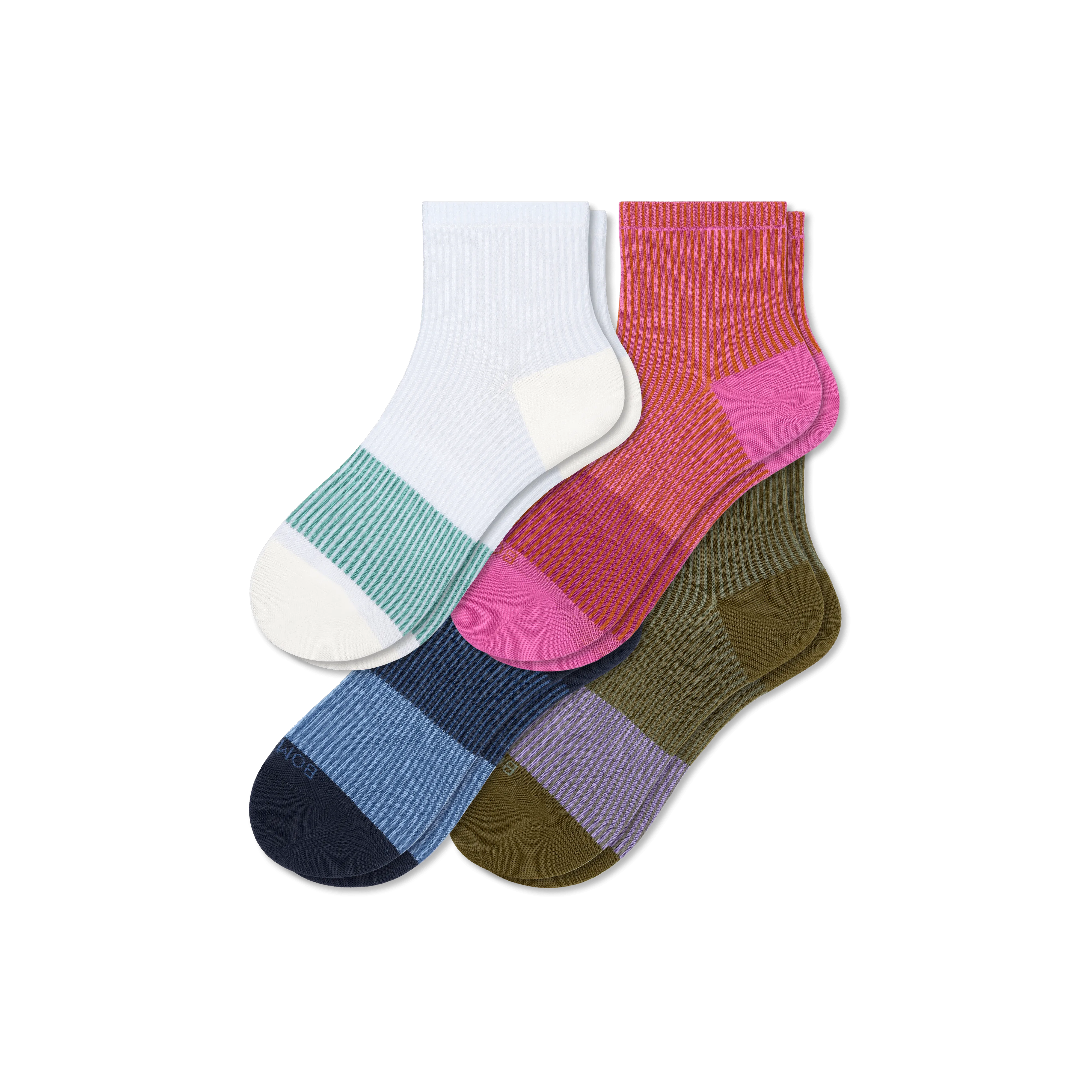 Women’s Lightweight Stripe Quarter Sock 4-Pack