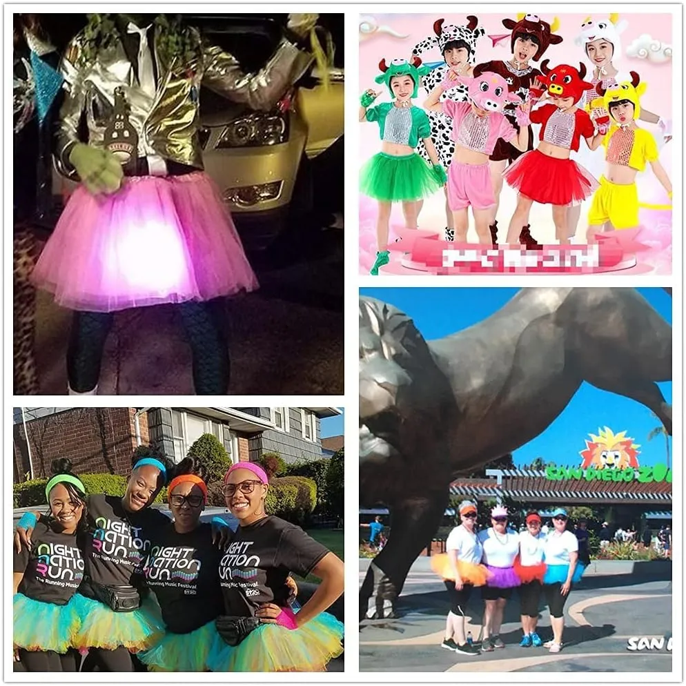 XINXIYAN Tutu Skirts for Women 4 or 5 Layers Girls Halloween Costume Adult Party Favor Dance Tulle Skirts