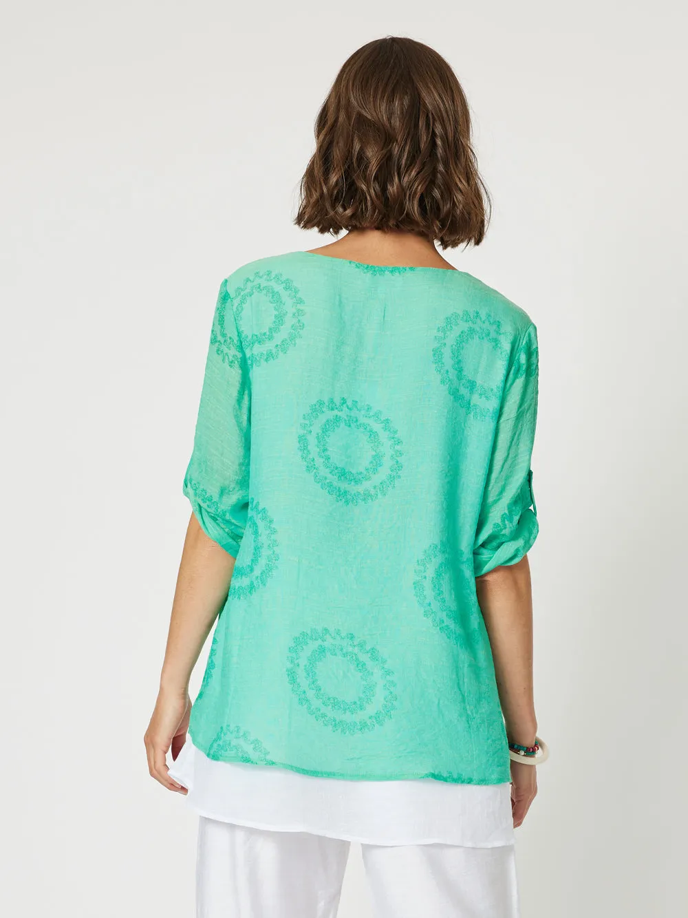 Zig Zag 2 In 1 Top - Spearmint