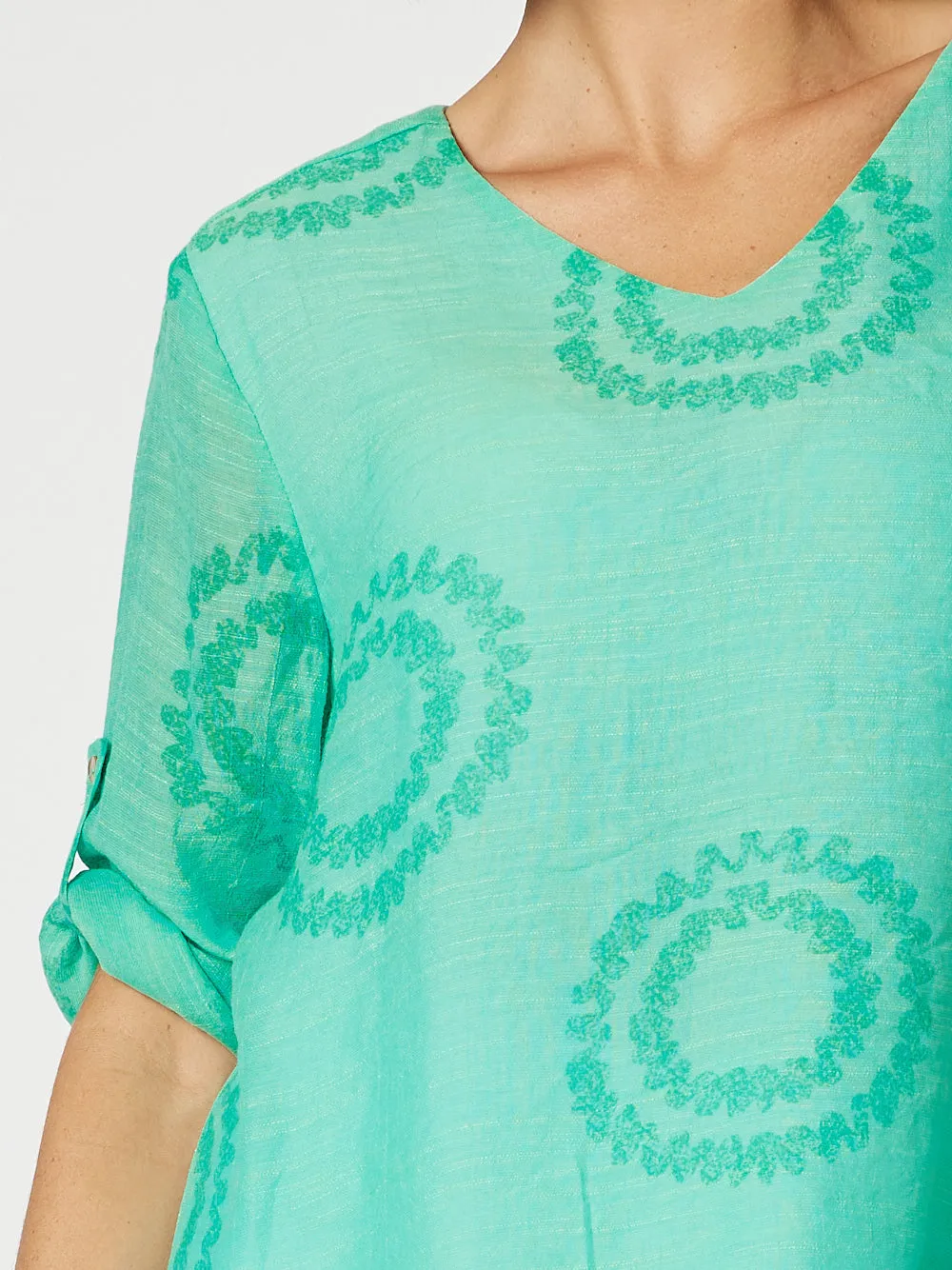 Zig Zag 2 In 1 Top - Spearmint